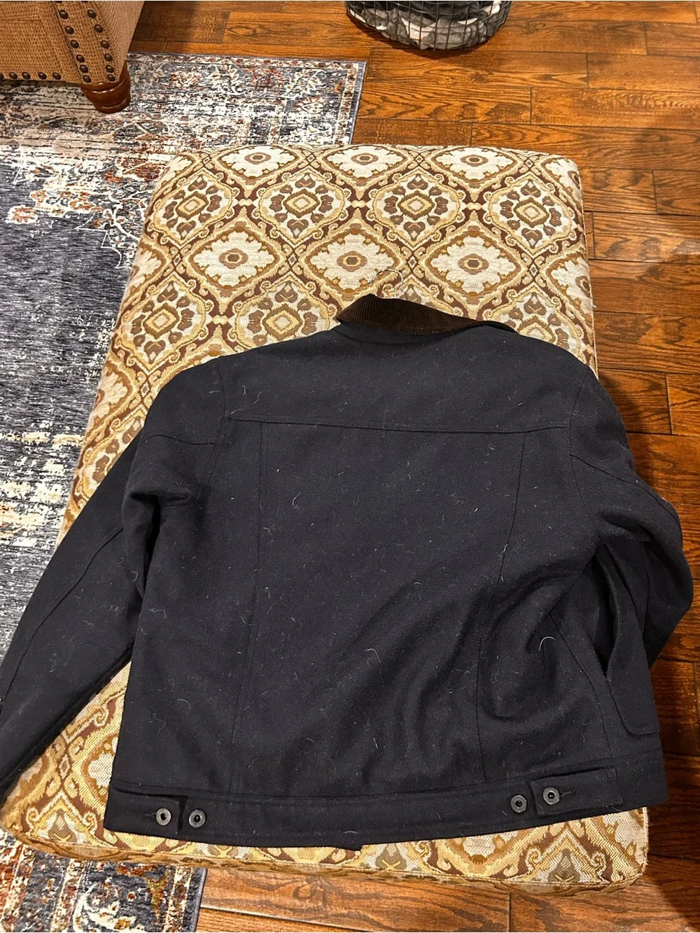 Filson Navy Wool Spokane Short Cruise Jacket